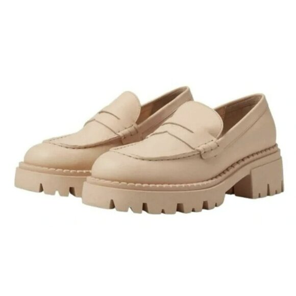 Free People Shoes - Free People Lyra Lug Loafer Chunky Shoes Cantaloupe Sz 38.5 8.5 NEW